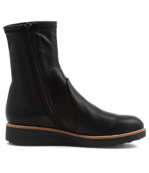 Shop Oamar Black Stretch Ankle Boots Bs Women Ankle Boots