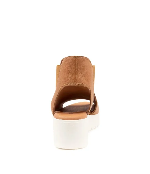 Online Odin Dk Tan Leather Women Sandals