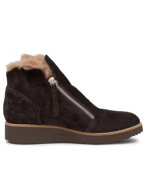 Online Opelle Cocoa Taupe Suede Ankle Boots Women Ankle Boots