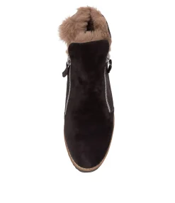 Online Opelle Cocoa Taupe Suede Ankle Boots Women Ankle Boots