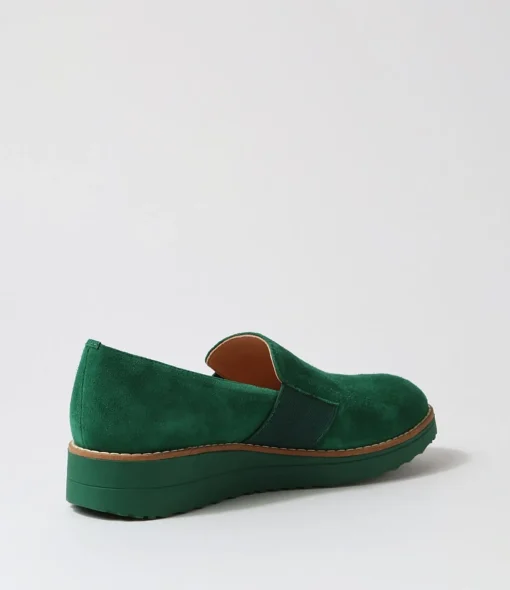 Clearance Orad Dark Emerald Suede Loafers Women Loafers