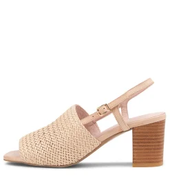 Cheap Payte Nude Leather Heeled Heels Women Heels