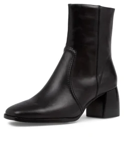 Best Sale Pixi Black Leather Ankle Boots Bh Women Ankle Boots