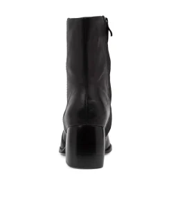 Best Sale Pixi Black Leather Ankle Boots Bh Women Ankle Boots