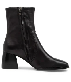 Best Sale Pixi Black Leather Ankle Boots Bh Women Ankle Boots