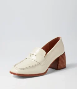 Fashion Preemar Vanilla Patent Leather Heels Women Loafers