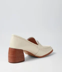 Fashion Preemar Vanilla Patent Leather Heels Women Loafers