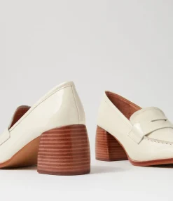 Fashion Preemar Vanilla Patent Leather Heels Women Loafers