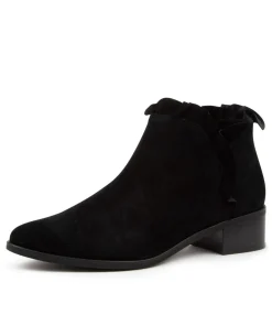 New Pretti Black Suede Women Ankle Boots