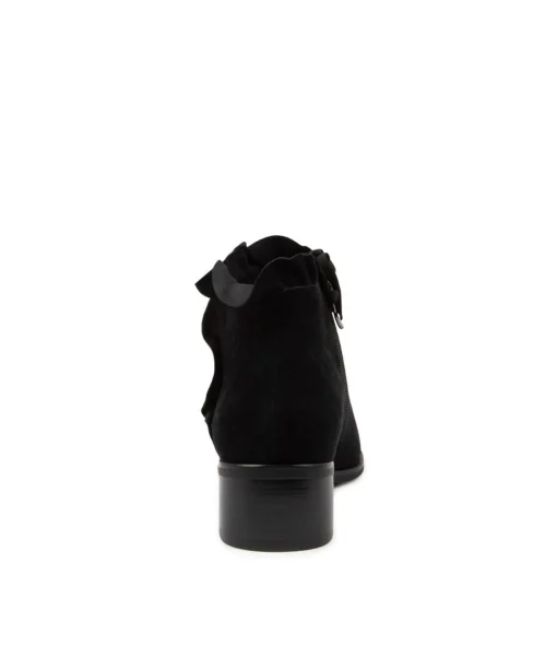 New Pretti Black Suede Women Ankle Boots