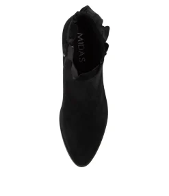 New Pretti Black Suede Women Ankle Boots