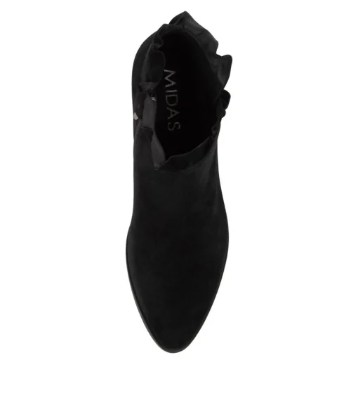 New Pretti Black Suede Women Ankle Boots