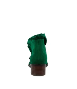 Shop Pretti Dark Emerald Suede Ankle Boots Women Ankle Boots