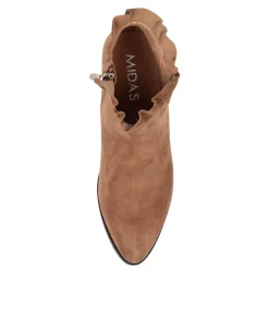 Best Pretti Lt Choc Suede Women Ankle Boots