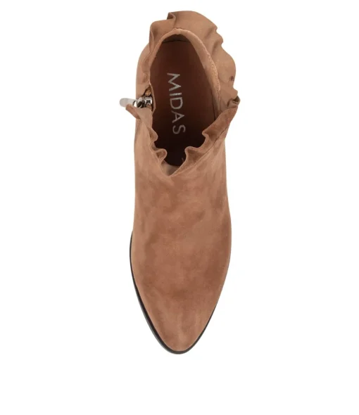 Best Pretti Lt Choc Suede Women Ankle Boots