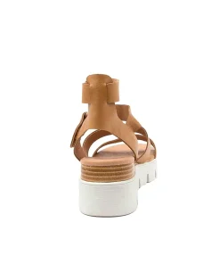 Best Rea Dk Tan Leather Women Sandals