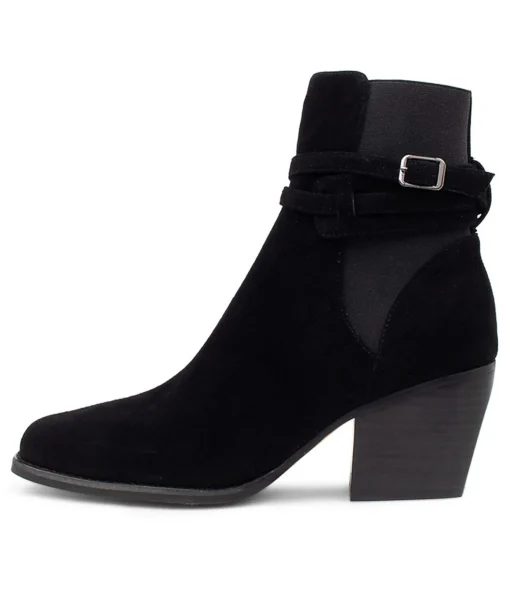 New Reeba Black Suede Ankle Boots Bh Women Ankle Boots