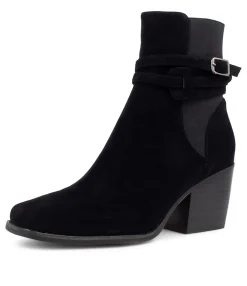 New Reeba Black Suede Ankle Boots Bh Women Ankle Boots
