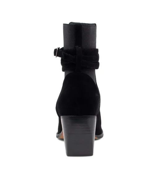 New Reeba Black Suede Ankle Boots Bh Women Ankle Boots