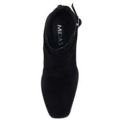 New Reeba Black Suede Ankle Boots Bh Women Ankle Boots