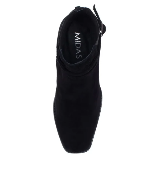 New Reeba Black Suede Ankle Boots Bh Women Ankle Boots