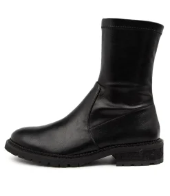 Cheap Royally Black-Black Heel Women Ankle Boots