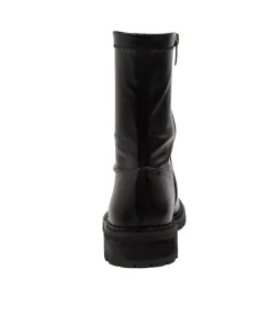 Cheap Royally Black-Black Heel Women Ankle Boots