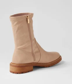 Cheap Royally Cream Stretch Ankle Boots Women Ankle Boots