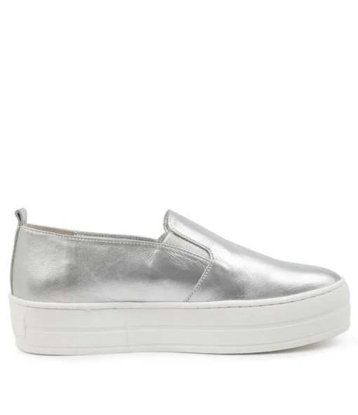 Sale Sabel Silver Metallic Women Sneakers