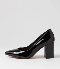 Best Sabine Black Patent Leather Heels Women Heels