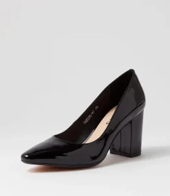 Best Sabine Black Patent Leather Heels Women Heels