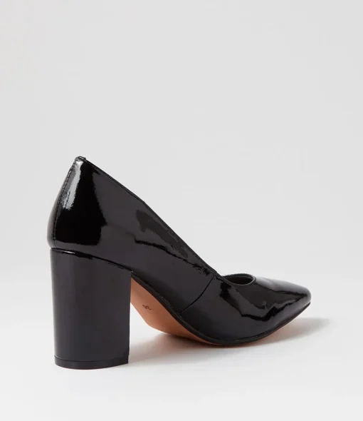Best Sabine Black Patent Leather Heels Women Heels