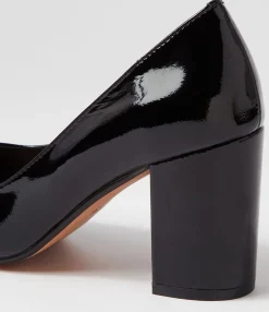 Best Sabine Black Patent Leather Heels Women Heels