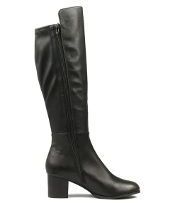 Cheap Settin Bk Stretch Leather Women Boots