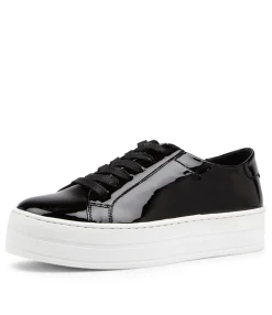 Sale Shelby Black Patent Leather Sneakers Ws Women Sneakers