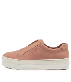 Cheap Shiann Pale Pink Leather Women Sneakers