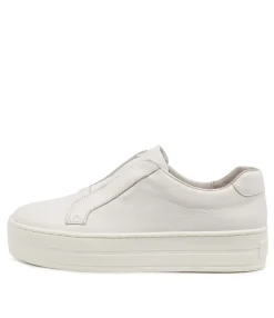 Best Shiann White Leather Women Sneakers