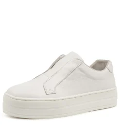Best Shiann White Leather Women Sneakers