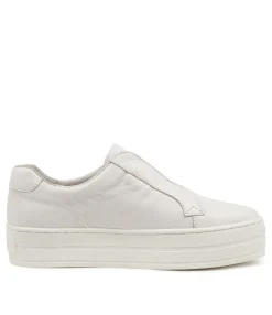 Best Shiann White Leather Women Sneakers