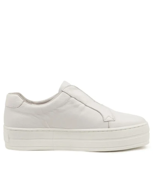 Best Shiann White Leather Women Sneakers