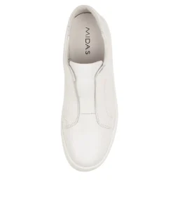 Best Shiann White Leather Women Sneakers