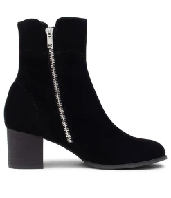 Best Sale Sinner Black Suede Ankle Boots Bh Women Ankle Boots