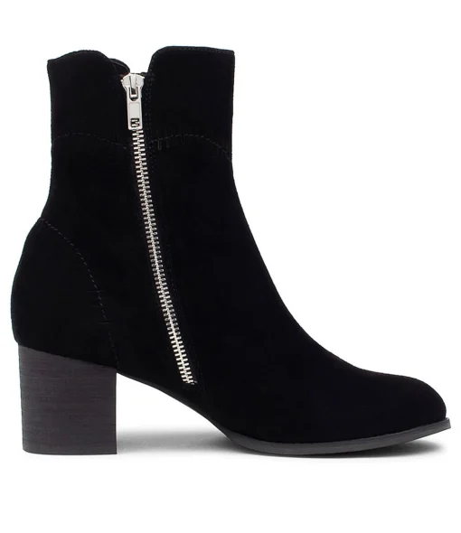 Best Sale Sinner Black Suede Ankle Boots Bh Women Ankle Boots