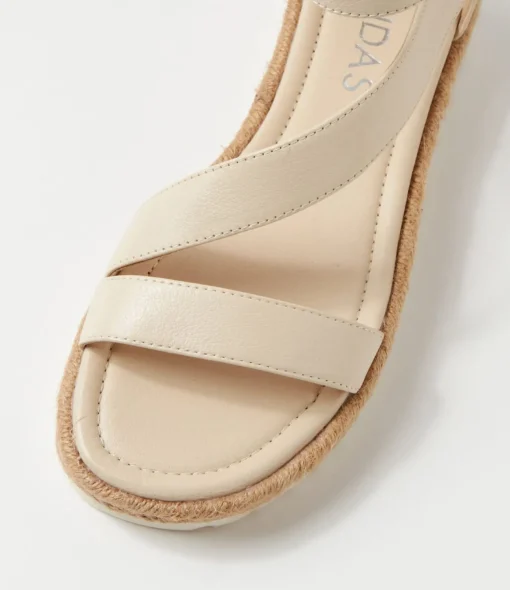 Store Sissle Milk Leather Sandals Women Sandals