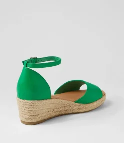 Cheap Skippy Emerald Natural Rope Leather Espadrilles Women Espadrilles