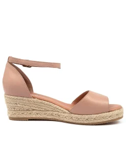 Cheap Skippy Rose Leather Women Espadrilles
