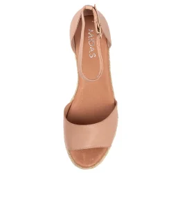 Cheap Skippy Rose Leather Women Espadrilles