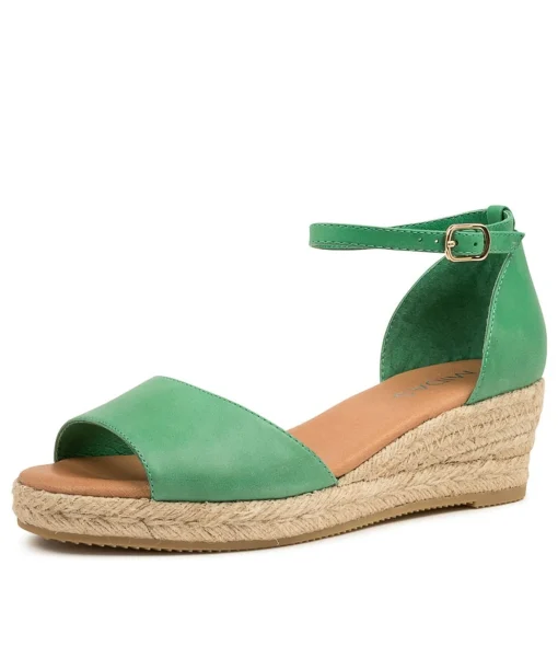 Flash Sale Skippy Spearmint Leather Women Espadrilles