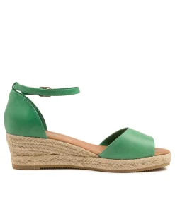 Flash Sale Skippy Spearmint Leather Women Espadrilles