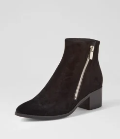 Online Spana Black Suede Ankle Boots Women Ankle Boots